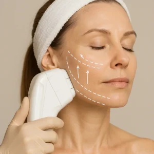 Woman having HI-FU to reduce wrinkles call LA LIPO Hounslow West Now!