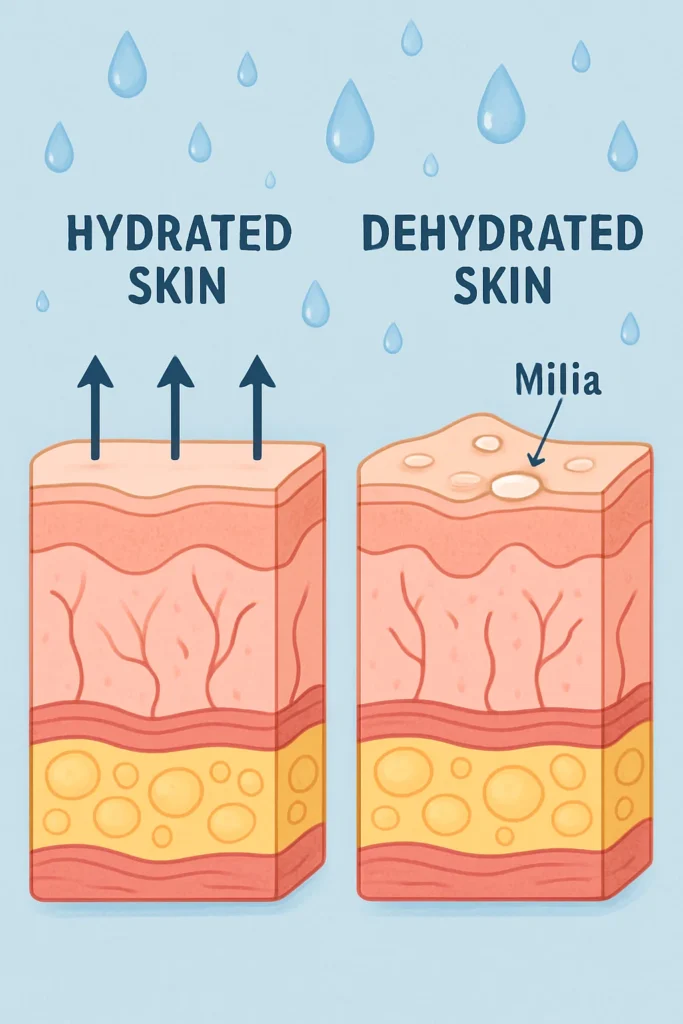 The importance of hydration and milia production Hounslow West