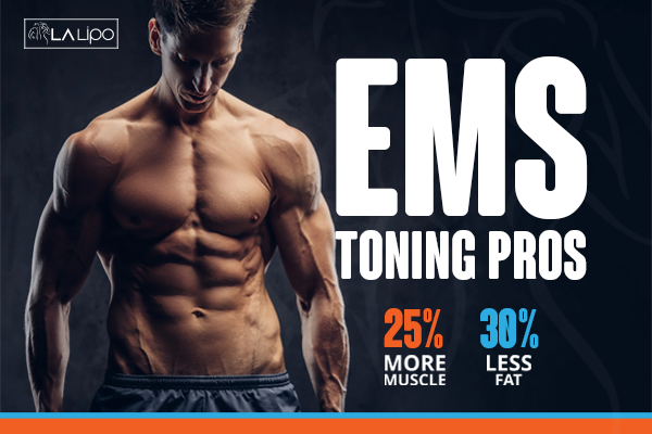 Image of man with sculpted stomach showing the fat loss and muscle gain of LA-EMS Body Sculpting Treatment Hounslow West