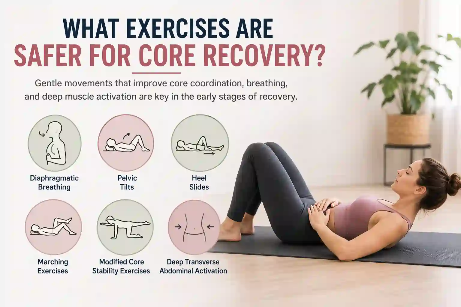 Which exercises may help diastasis recti Hounslow West?
